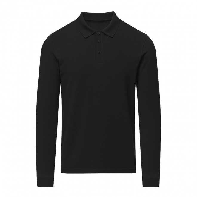 POLO MIXTE COULEUR PERSONNALISABLE 'CHARLOT' - noir