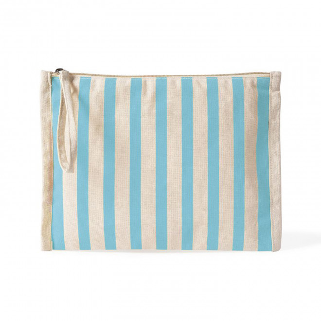 TROUSSE DE TOILETTE RAYE PERSONNALISABLE 'CALLI' - bleu