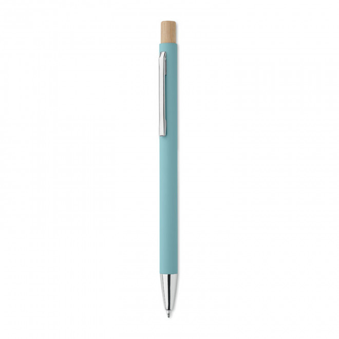 STYLO ALU RECYCLE PERSONNALISE 'DANA SLIM' - bleu clair
