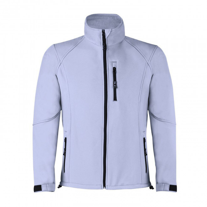 VESTE SOFTSHELL MIXTE 2 COUCHES PERSONNALISABLE 'MOLTA' - gris