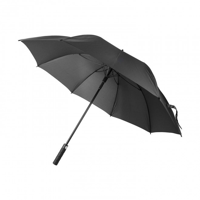 PARAPLUIE DROIT RPET PERSONNALISABLE 'RAVEN' - noir