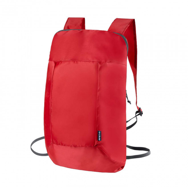 SAC A DOS PLIABLE PERSONNALISABLE 'SIGNI RPET' - rouge