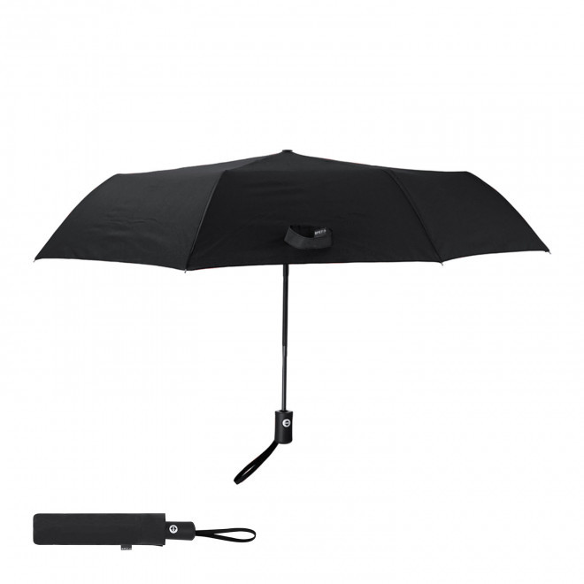 PARAPLUIE PERSONNALISABLE 'THURSO RPET COLOR'  - noir