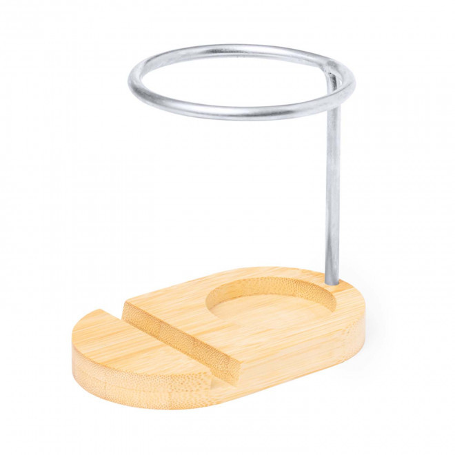 POT A CRAYONS SUPPORT TELEPHONE PERSONNALISE 'HOLDO' - bambou