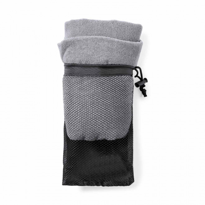 SERVIETTE PERSONNALISABLE POUR ANIMAUX 160GR/M² 'POILU' - gris