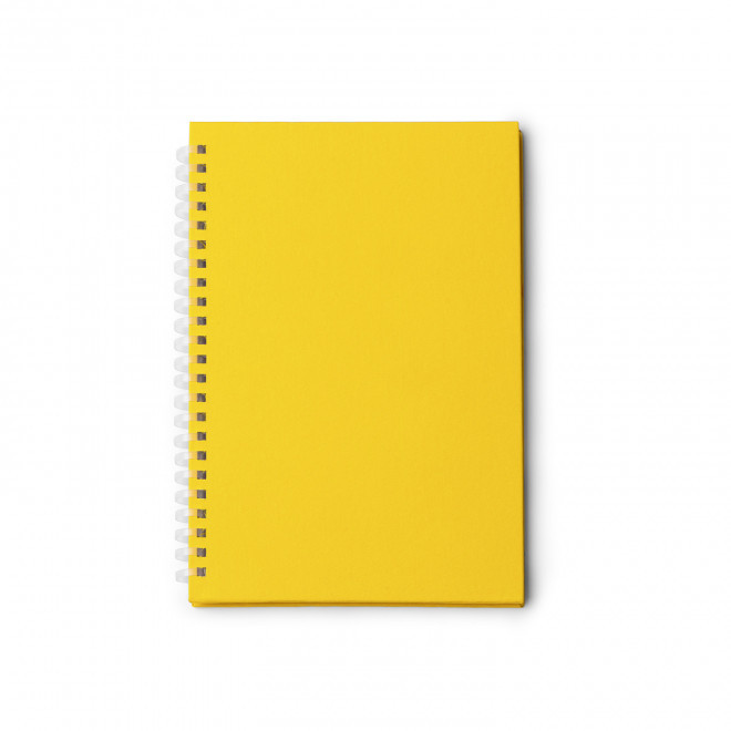 CARNET SPIRALE PERSONNALISABLE 'MISTREL' - jaune