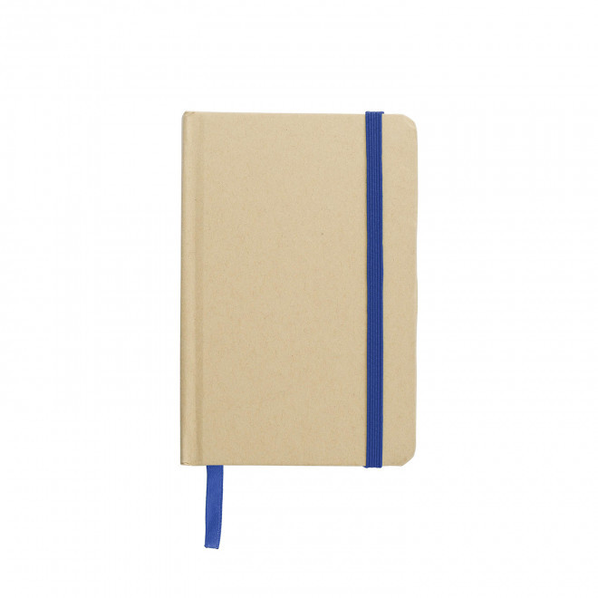 CARNET RECYCLE A6 LIGNE PERSONNALISABLE 'HORUS' - bleu