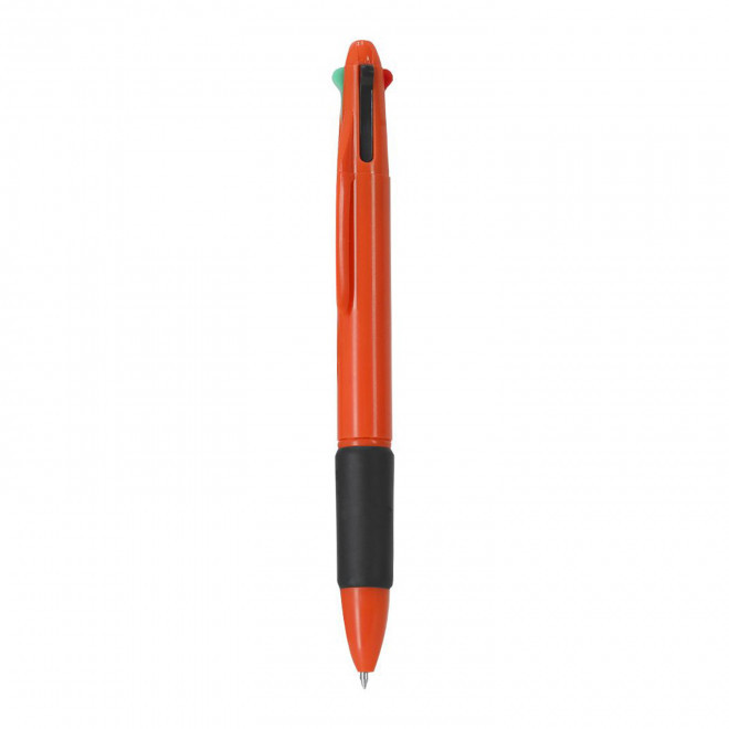 STYLO 4 COULEURS PERSONNALISE 'TERAMI' - orange