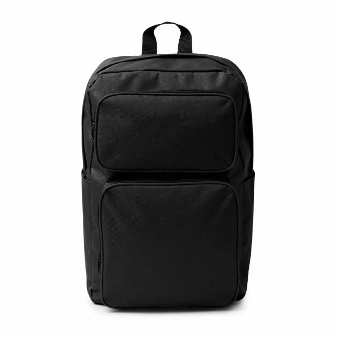 SAC A DOS RPET 600D PERSONNALISABLE 'CARLY' - noir