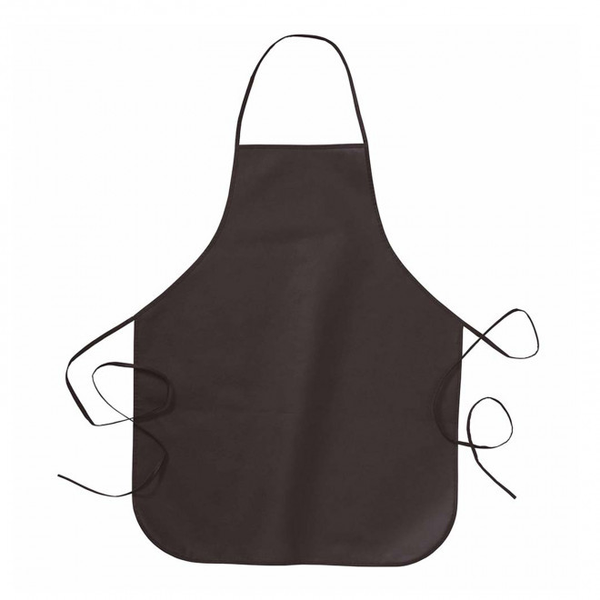 TABLIER SANS POCHE NON TISSE PERSONNALISE 'VAKITA' - noir