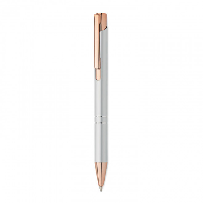 STYLO PUBLICITAIRE EN METAL 'OLEG ROSY' - argente