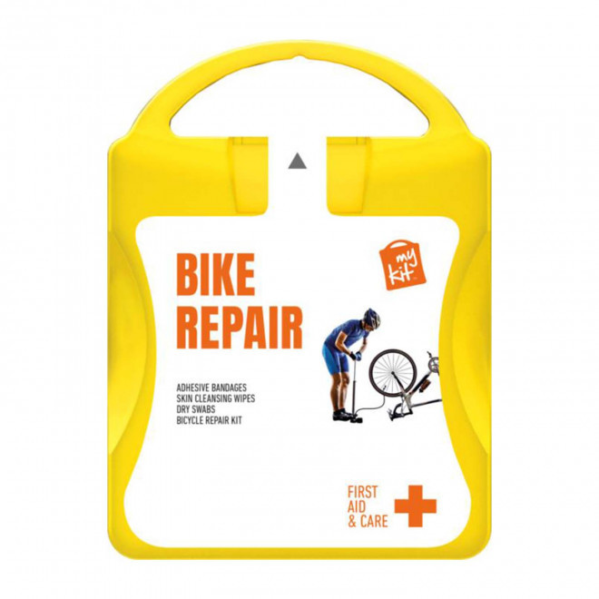 KIT DE REPARATION VELO PERSONNALISABLE 'HERSTO' - jaune