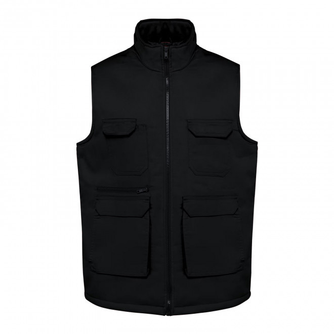 GILET MULTIPOCHES MIXTE PERSONNALISE 'HARDICA' - noir