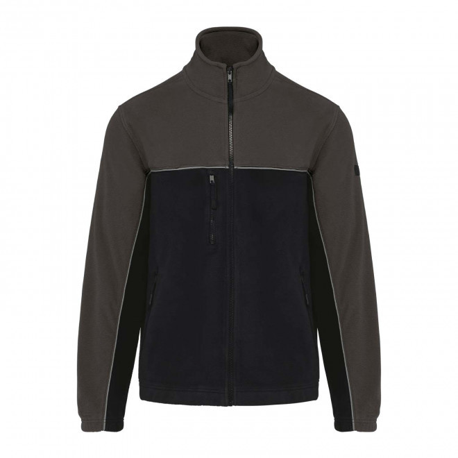 BODYWARER POLAIRE MIXTE PERSONNALISE 'WORKSHARP' - noir/gris