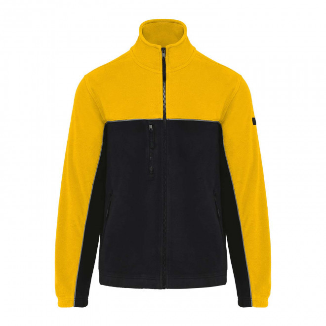 BODYWARER POLAIRE MIXTE PERSONNALISE 'WORKSHARP' - noir/jaune