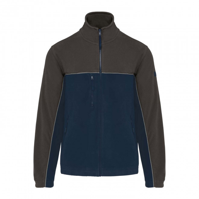 BODYWARER POLAIRE MIXTE PERSONNALISE 'WORKSHARP' - marine/gris