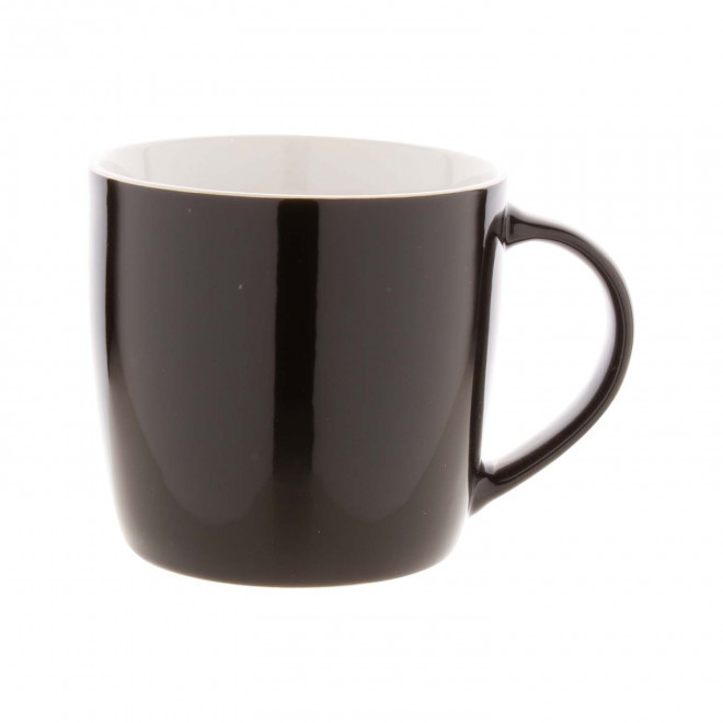 MUG CERAMIQUE 370ML PERSONNALISABLE 'MERAG' - noir