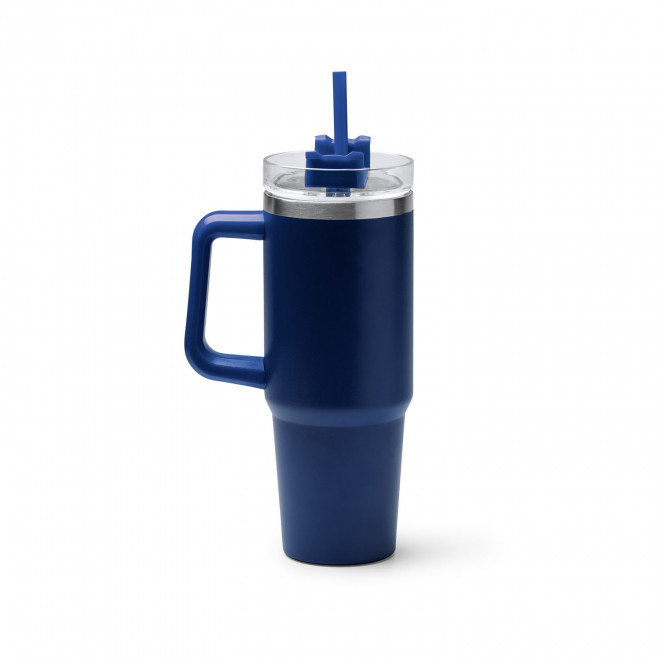 MUG ISOTHERME 870ML PERSONNALISABLE 'MUGLOT RECYCLE' - bleu
