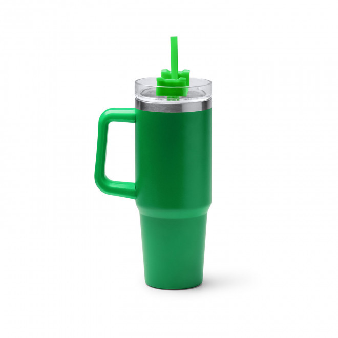 MUG ISOTHERME 870ML PERSONNALISABLE 'MUGLOT RECYCLE' - vert