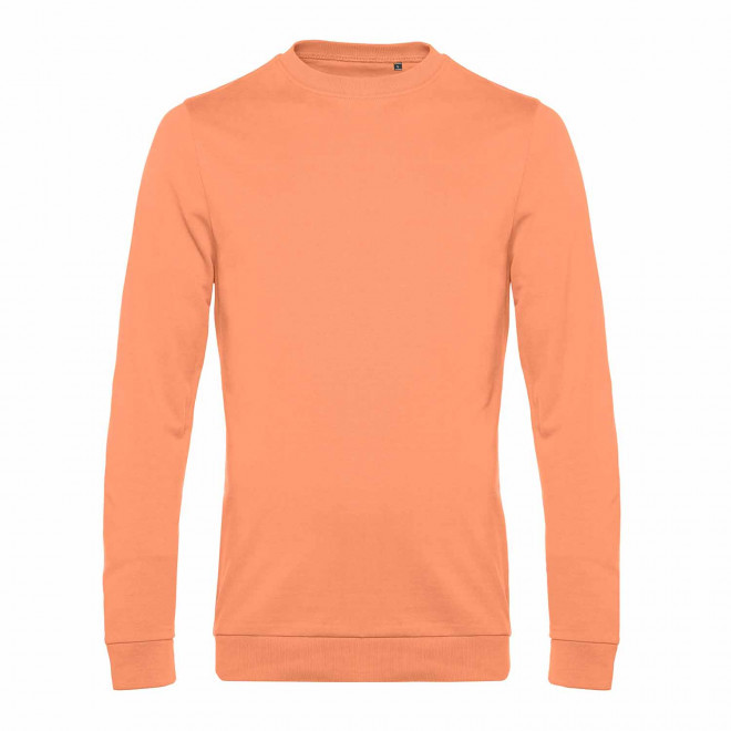 SWEAT COL ROND HOMME PERSONNALISABLE 'TERRY' - melon
