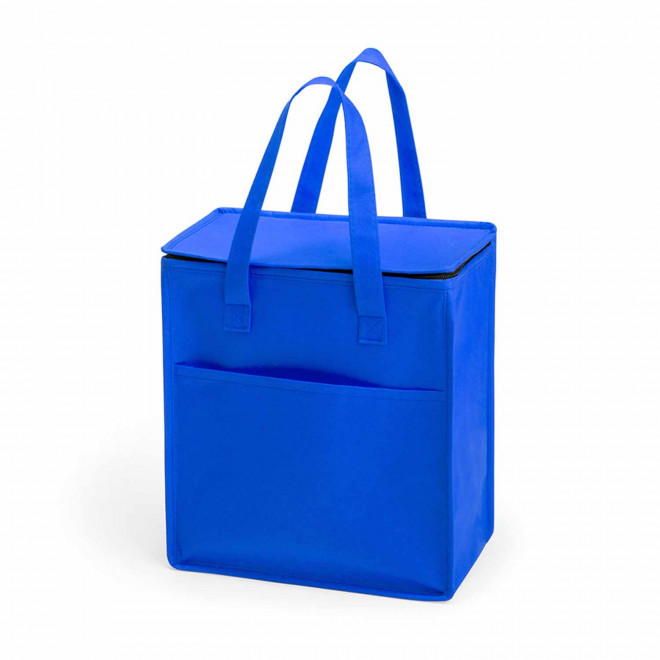 SAC ISOTHERME NON TISSE PERSONNALISABLE 'MALIKTA FLASHY' - bleu