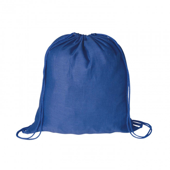 SAC A DOS CORDE COTON PERSONNALISABLE 'RHIDA COULEUR' - bleu