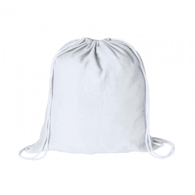 SAC A DOS CORDE COTON PERSONNALISABLE 'RHIDA COULEUR' - blanc