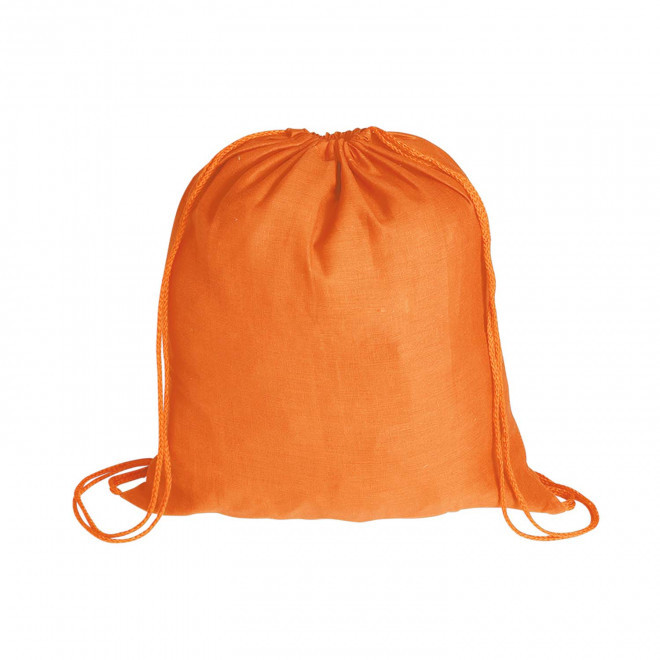 SAC A DOS CORDE COTON PERSONNALISABLE 'RHIDA COULEUR' - orange