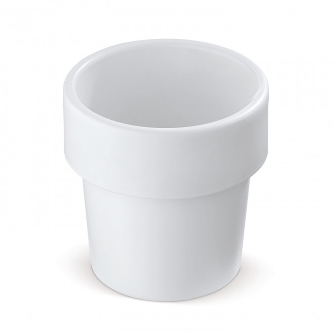 MUG EN PLASTIQUE EMPILABLE PERSONNALISABLE 240ML 'MARIO' - blanc