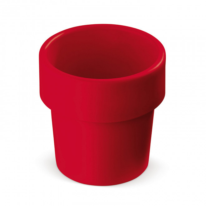MUG EN PLASTIQUE EMPILABLE PERSONNALISABLE 240ML 'MARIO' - rouge