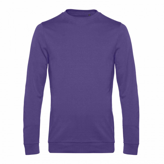 SWEAT COL ROND HOMME PERSONNALISABLE 'TERRY' - violet