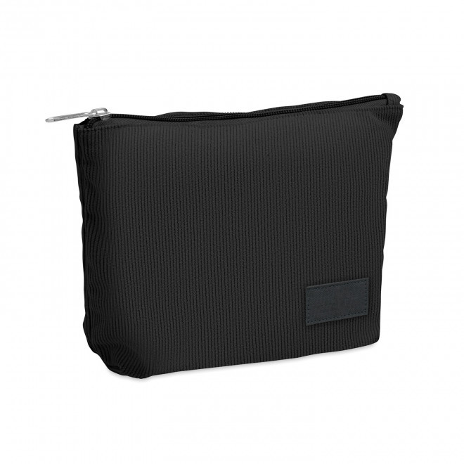 TROUSSE EN VELOURS COTELE PERSONNALISEE 'MOMAX' - noir