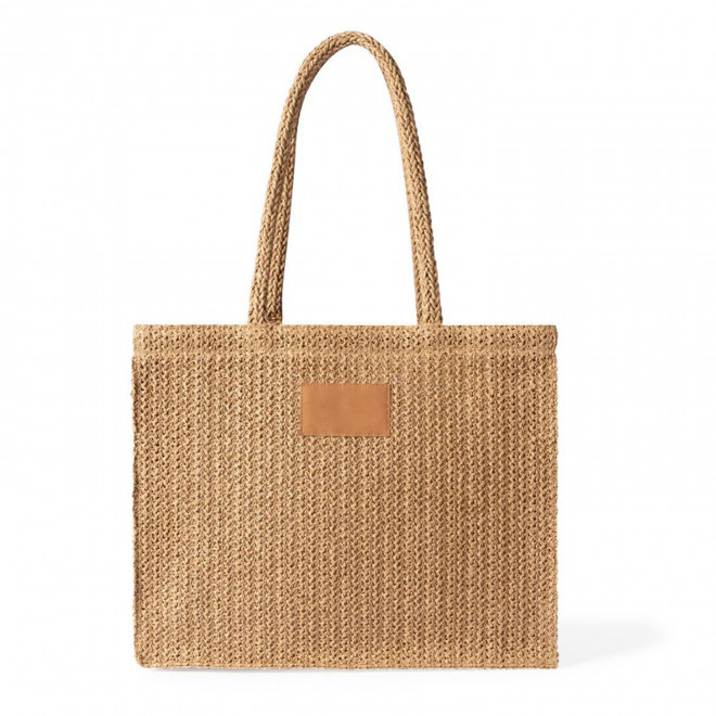 SAC EN PAPIER ET POLYESTER PERSONNALISE 'KOZAS' - marron