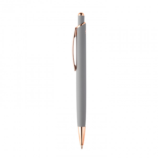 STYLO PERSONNALISABLE EN ALUMINIUM RECYCLE 'QUEEN' - gris