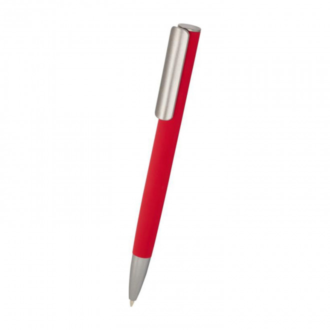 STYLO PERSONNALISE EN ALUMINIUM RECYCLE 'RENON'  - rouge