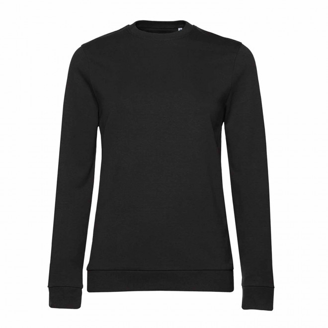 SWEAT COL ROND FEMME PERSONNALISABLE 'TERRY' - noir