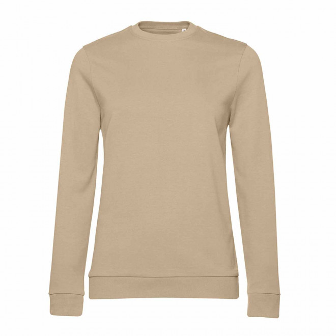SWEAT COL ROND FEMME PERSONNALISABLE 'TERRY' - sable