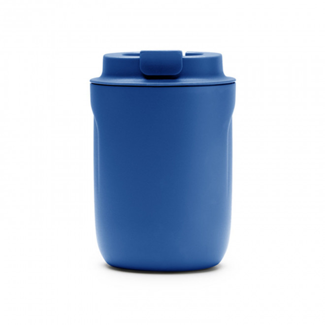 MUG ACIER ISOTHERME PERSONNALISABLE 250ML 'CLEROU' - bleu
