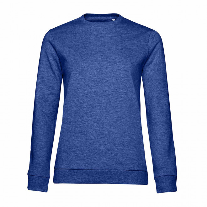 SWEAT COL ROND FEMME PERSONNALISABLE 'TERRY' - royal chiné