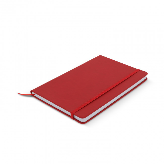 CARNET A5 PUBLICITAIRE EN PU 'DOTTED' - rouge