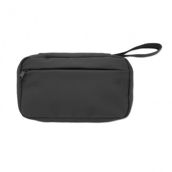 TROUSSE DE TOILETTE EN PU PERSONNALISEE 'KIGO' - noir