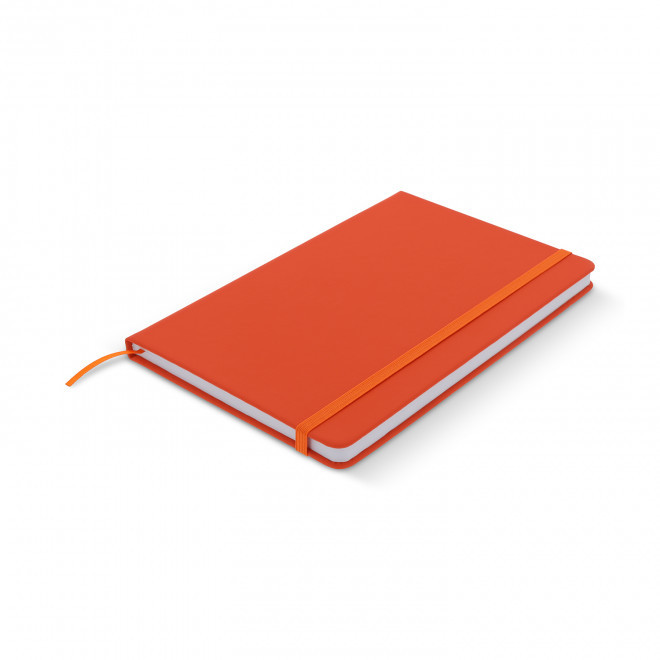 CARNET A5 PUBLICITAIRE EN PU 'DOTTED' - orange