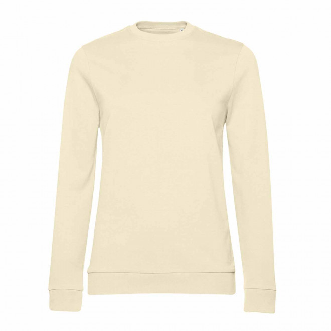 SWEAT COL ROND FEMME PERSONNALISABLE 'TERRY' - jaune pâle