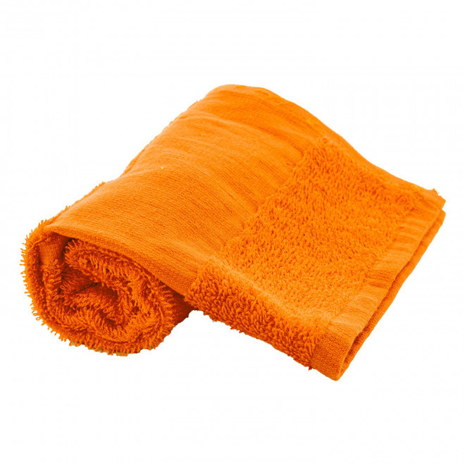SERVIETTE EPONGE PERSONNALISABLE 'LIBERON 30X50' - orange