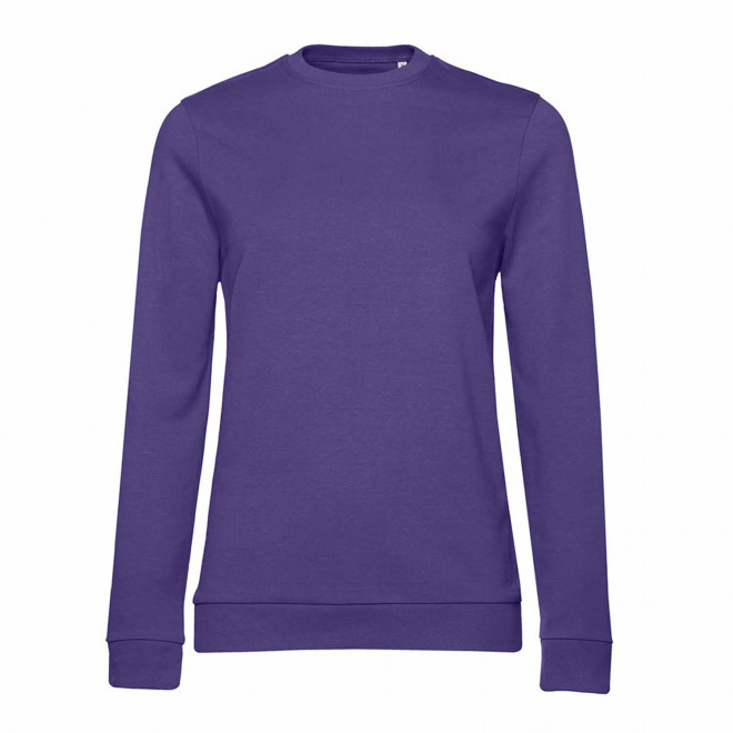 SWEAT COL ROND FEMME PERSONNALISABLE 'TERRY' - violet