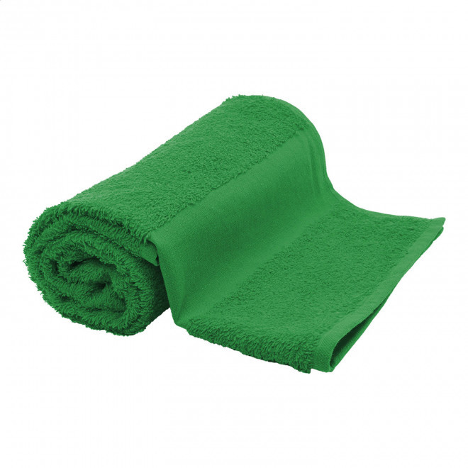 SERVIETTE EPONGE PERSONNALISABLE 'LIBERON 50X100' - vert