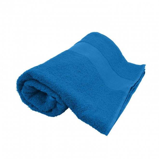 SERVIETTE EPONGE PERSONNALISEE 'LIBERON 70X140' - bleu royal