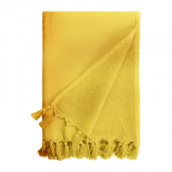 SERVIETTE EPONGE PERSONNALISABLE 'SAONA 80x160' - jaune