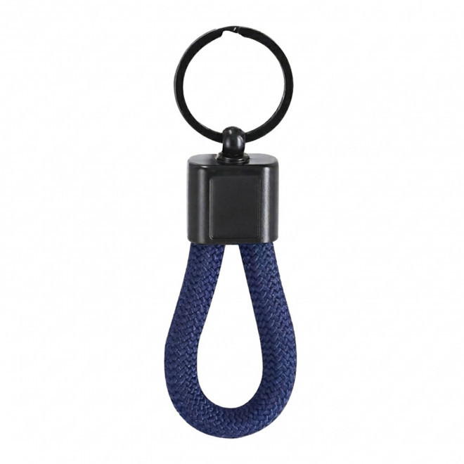 PORTE CLES CORDE PERSONNALISE 'GIDAZ' - bleu marine