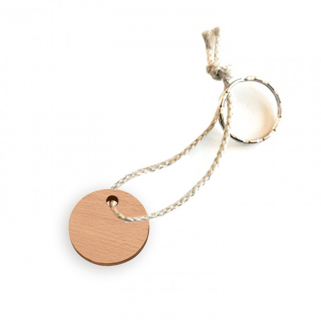 PORTE CLES ENGAGE EN BOIS PERSONNALISABLE 'SESAME' - bois